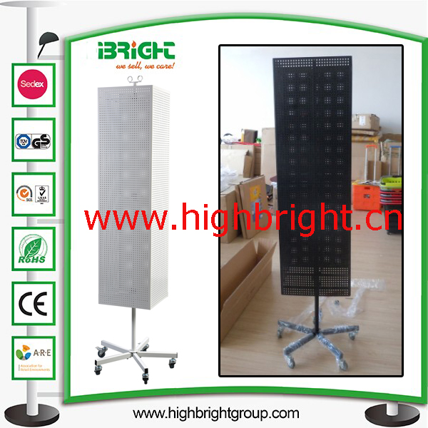 Metal Hat Display Stand with Cosmetic Mirror