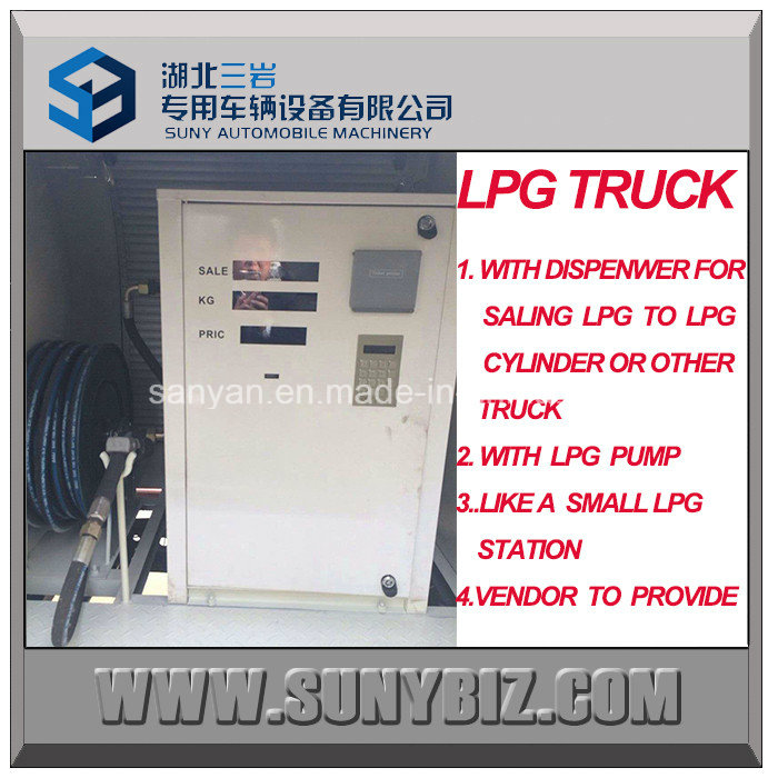 Isuzu LPG Dispenser LPG Dispensing Tank Truck