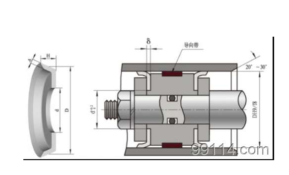 L-Type Cup Shape Rubber Seal Used for Piston