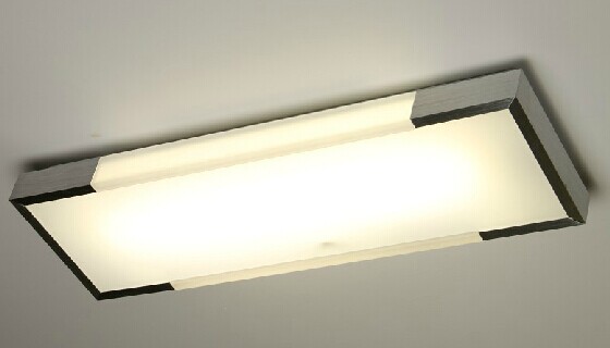 Square Fluorescent Aluminum Ceiling Lamp