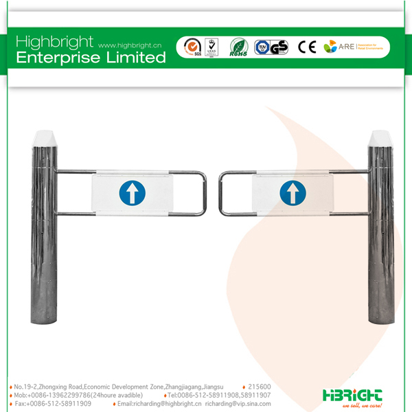 Automatic Manual Swing Turnstile Gate for Supermarket