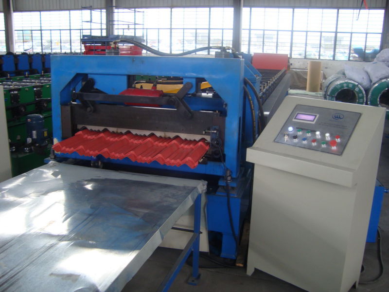 Glazed Roofing Steel Tile Making Roll Forming Machine