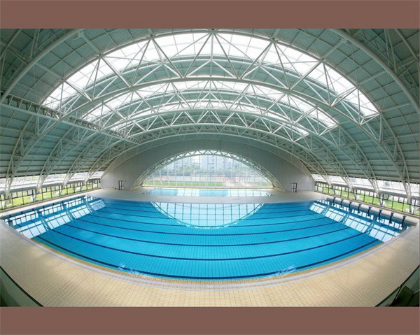 Prefab Steel Space Frame for Swimming Pool Roof Covering