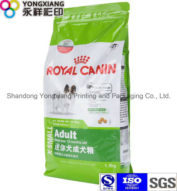 Dimensional Ziplock Pet Food Packaging Bag