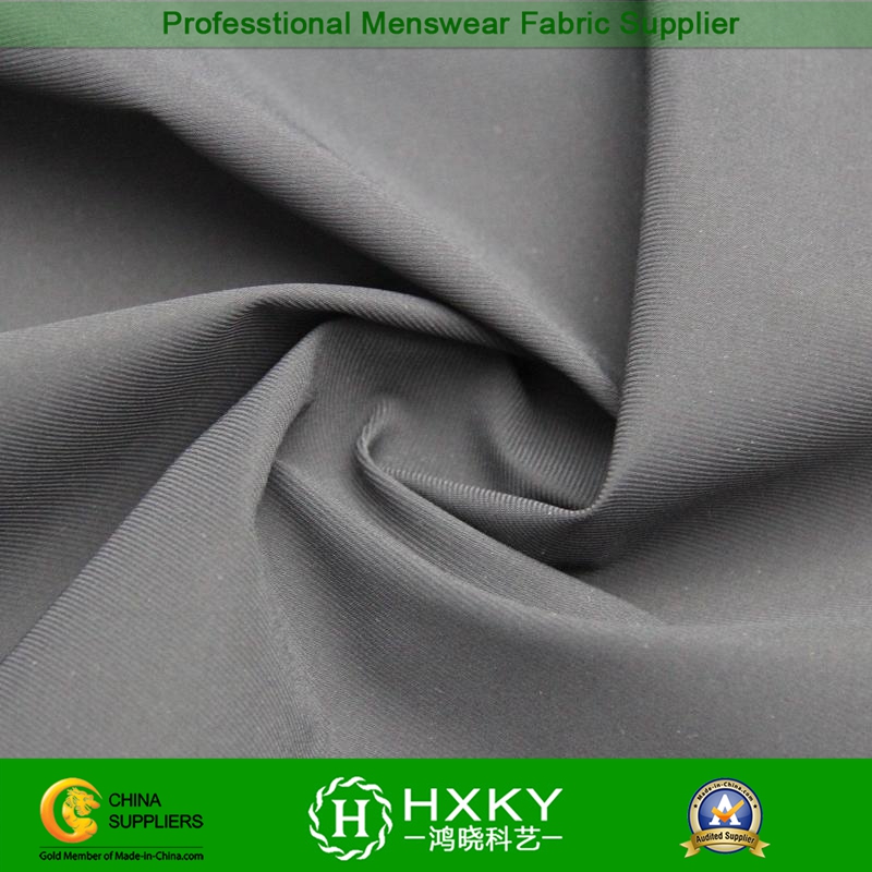 PU Coating with Stripe Spandex Knitting Fabric for Casual Jacket