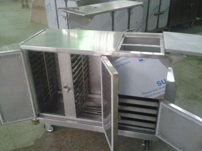 Big Capacity! ! ! Stainless Steel Hospital Heating Food Trolley