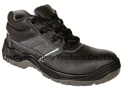 Ufa082 Black Workmens Safety Boots