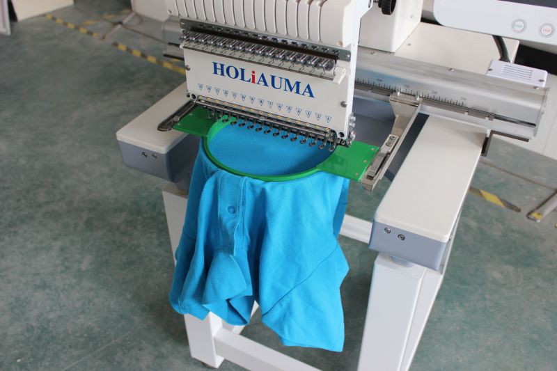 Holiauma Single Head Cap / T-Shirt Embroidery Machine, 12 Color /15color