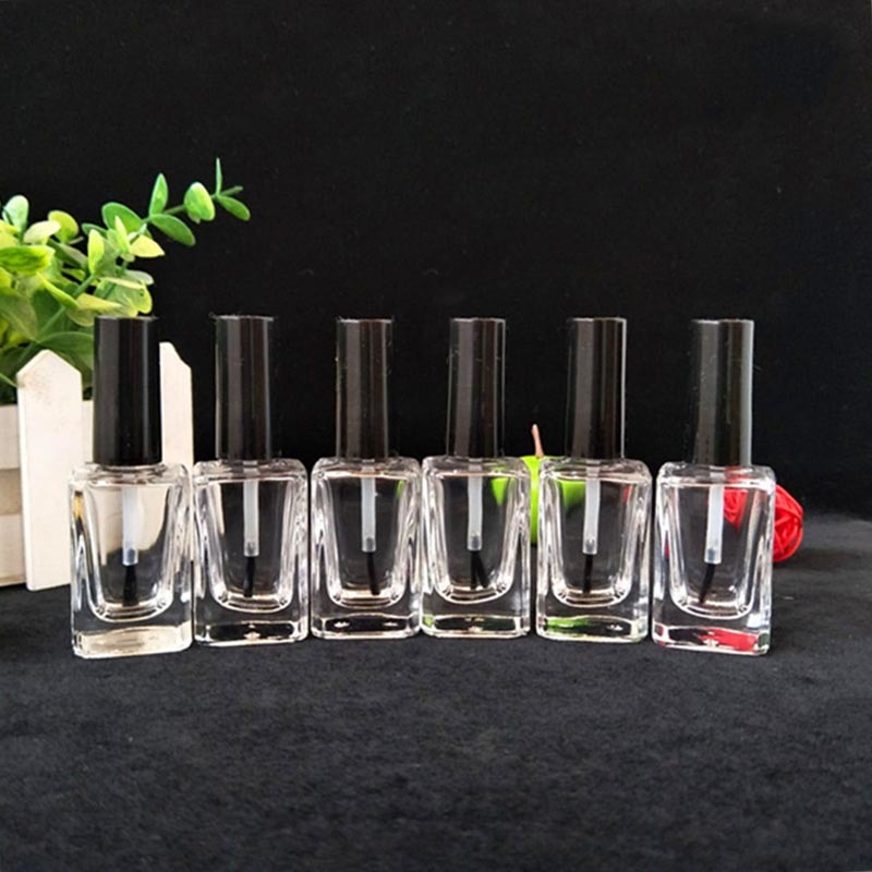 Square Cosmetic Glass Bottle, Glass Nail Polish Bottle (NBG20)