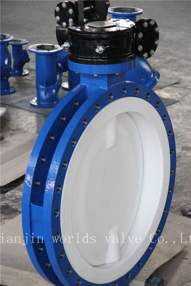 Full PTFE Coated U Section Butterfly Valve with Ce ISO Wras Approved (CBF04-TU01)