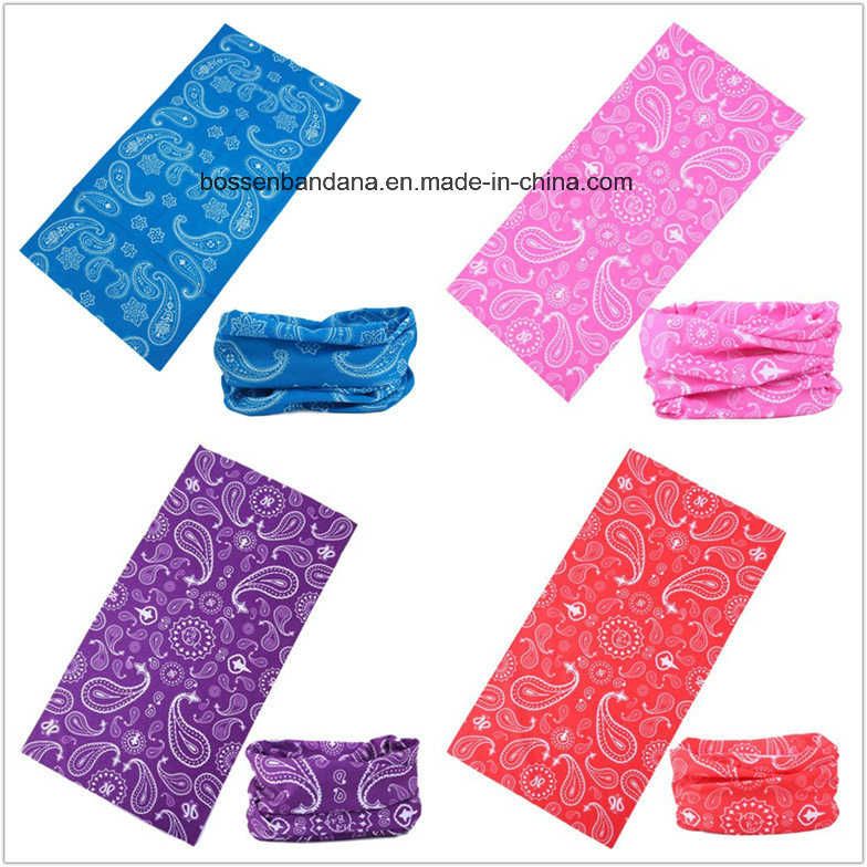 OEM Produce Customized Logo Printed Microfiber Cheap Cartoon Multifunctional Sports Headwear Bandana Buff