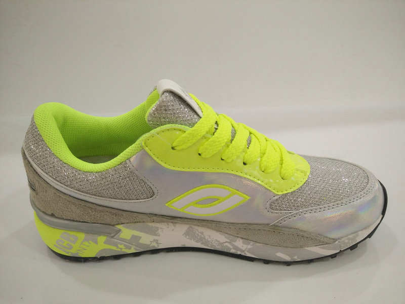 2016 Lemon Silver Shiny Sport Shoes for Women