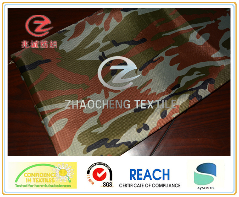 1680d Poly Oxford Desert Camouflage Printing Fabric (ZCBP045)