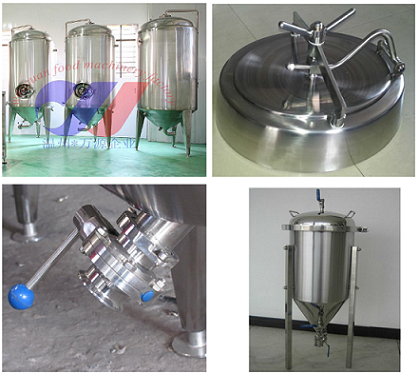 Stainless Steel Honeycomb Jacketed Conical Beer Fermenter