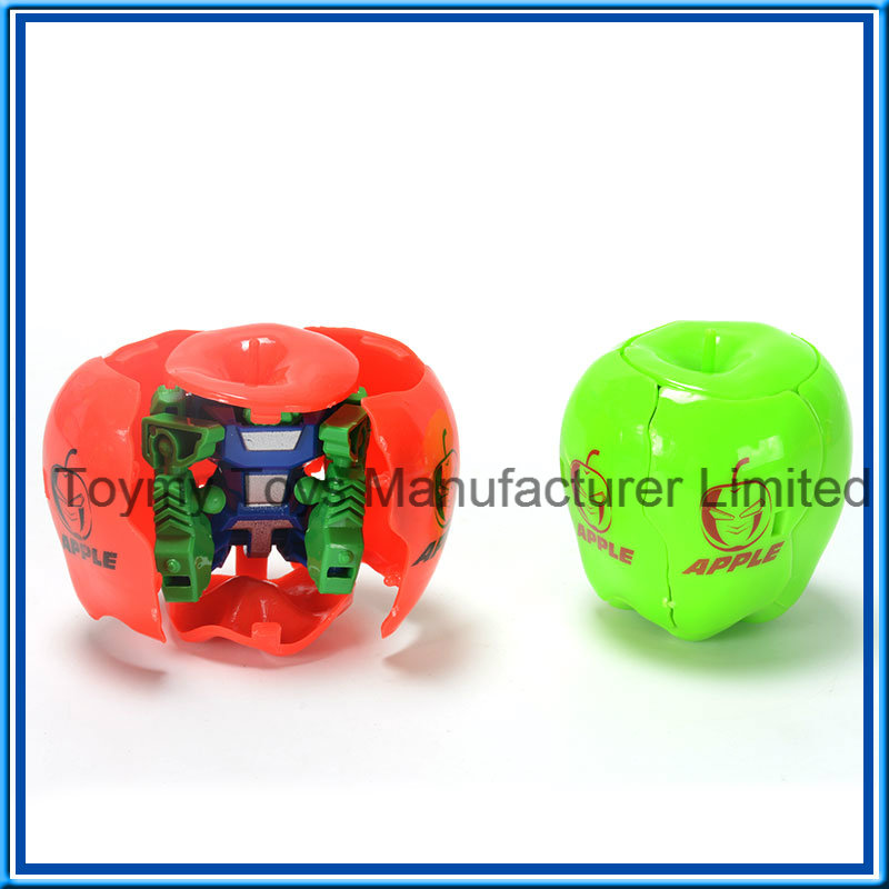 Hot Sale Cartoon Fruit Apple Transformance Robot Toy