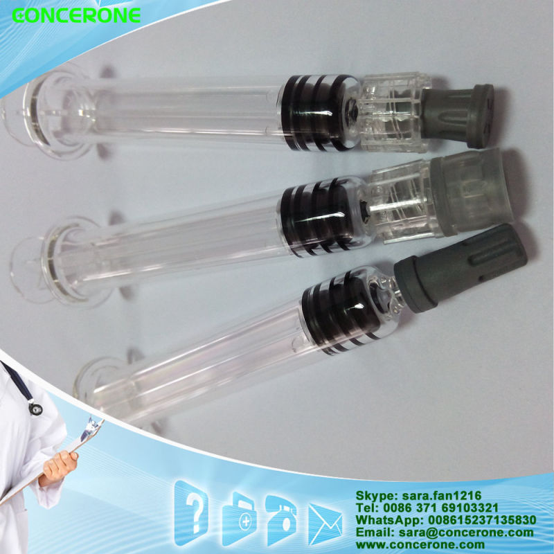 Glass Prefilled Syringe for Hyaluronic Acid (cosmetic syringe)