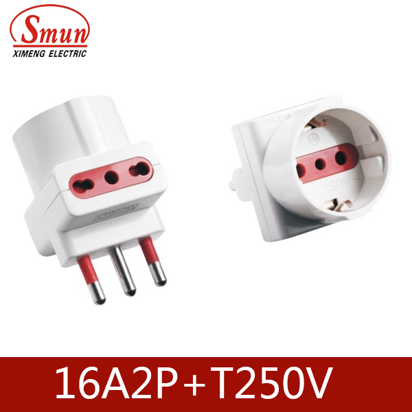 Italy Socket 3pin 250V 10/16A 2p+E