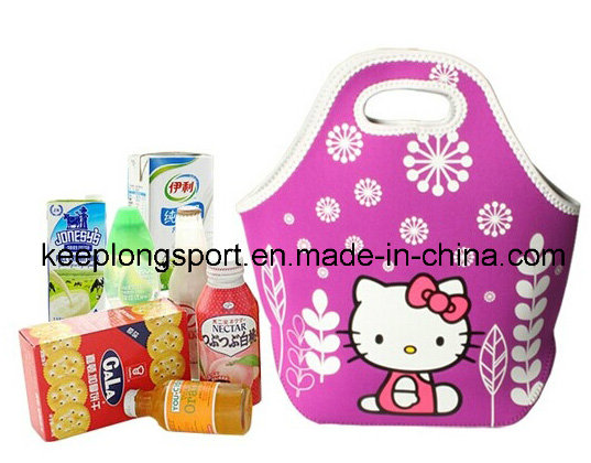 Fashionable Waterproof Neoprene Picnic Cooler Bag, Insulated Neoprene Lunch Bag