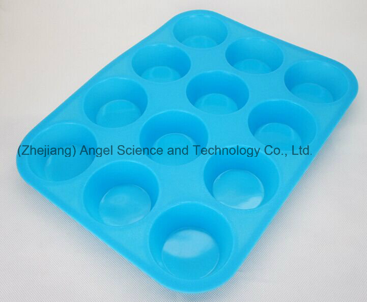 12-Cavity Round Silicone Cookie Tool Cake Mold Chocolate Mold Sc47