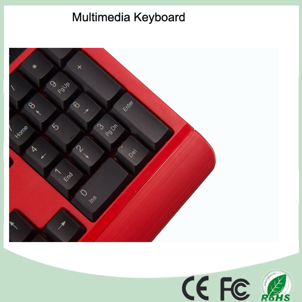 Cheap Ergonomic Design Waterproof Wired Office Computer Keyboards (KB-1802M)