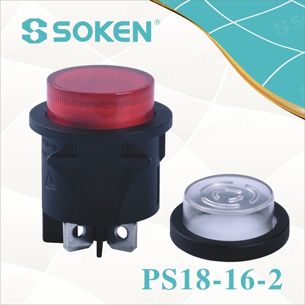 Waterproof Round Light Push Button Switch