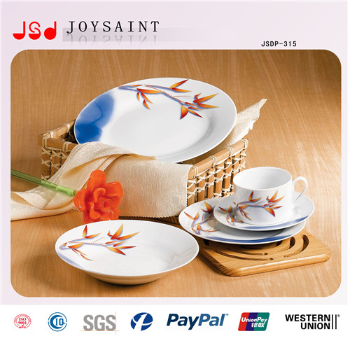 Ceramic Plate Set with Different Design or Customer's Design