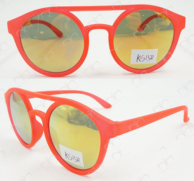 Colorful Kids Sunglasses in Rubber Finished Hot Selling and Fashionable (ks150)