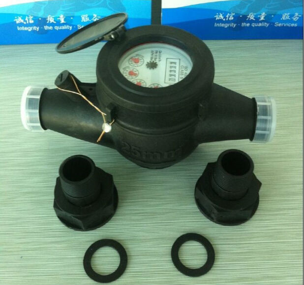 Dn15-20mm Nylon Plastic Muti-Jet Dry Dial Type Water Meter