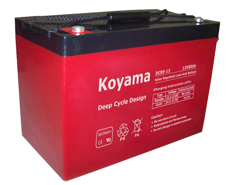 12V 85ah Deep Cycle AGM Battery for RV (Recreational Vehicle)