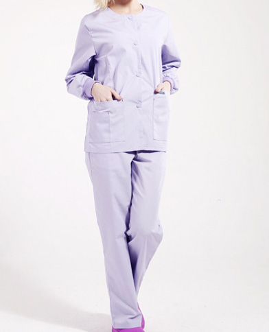 Custom Hospital Healthcare Workwear Warm up Snap Front Scrub Jacket (YHS114)