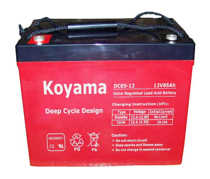 12V 85ah Deep Cycle AGM Battery for RV (Recreational Vehicle)