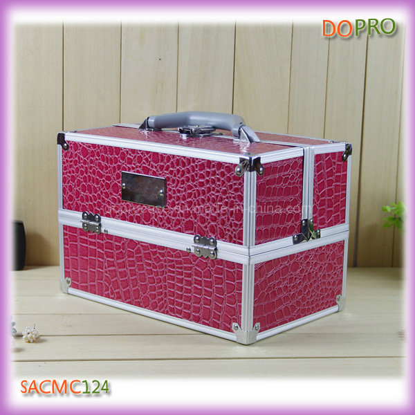 Stone Cracks Pattern Professional Travel Makeup Case (SACMC124)