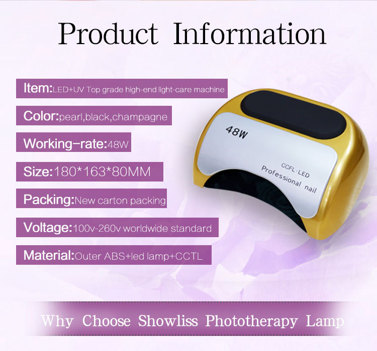 Nail Polish UV Light Dryer 48W Gel Nail Beauty Care