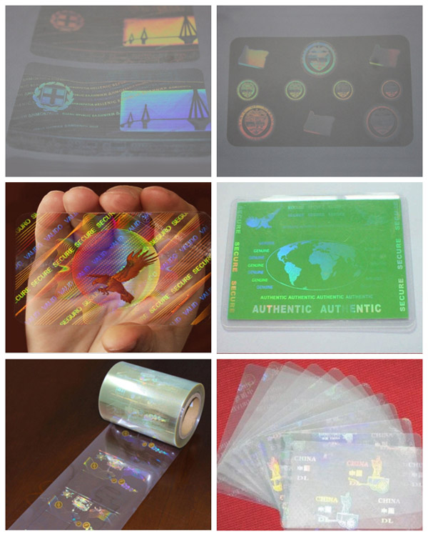 Transparent ID Card Hologram Overlay