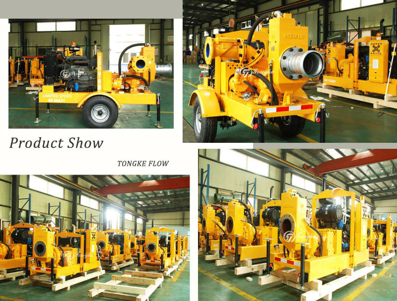 Diesel Engine Dewatering Water Moveable Pump Self-Priming Pump