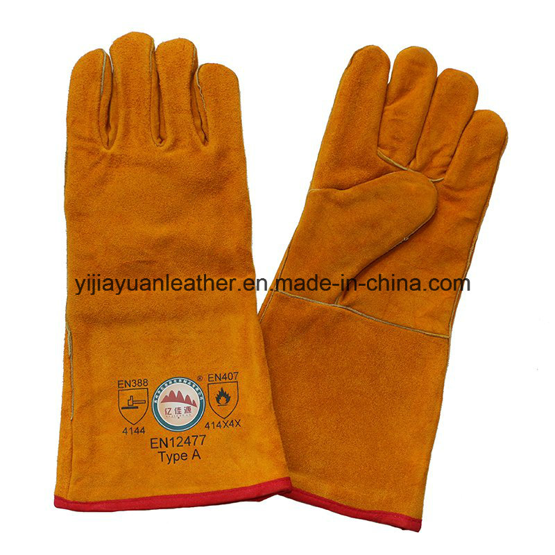 En 407 Safety Welders Welding Gloves with Boa Full Lining