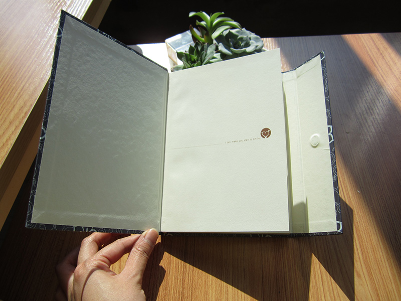 Art Paper Business Hard Cover Mini Magnet Notebook (XLX3296-X02)