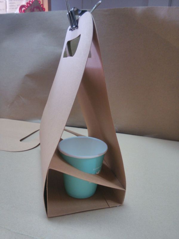 Paper Takeaway Coffee Cup Paper Holder Box