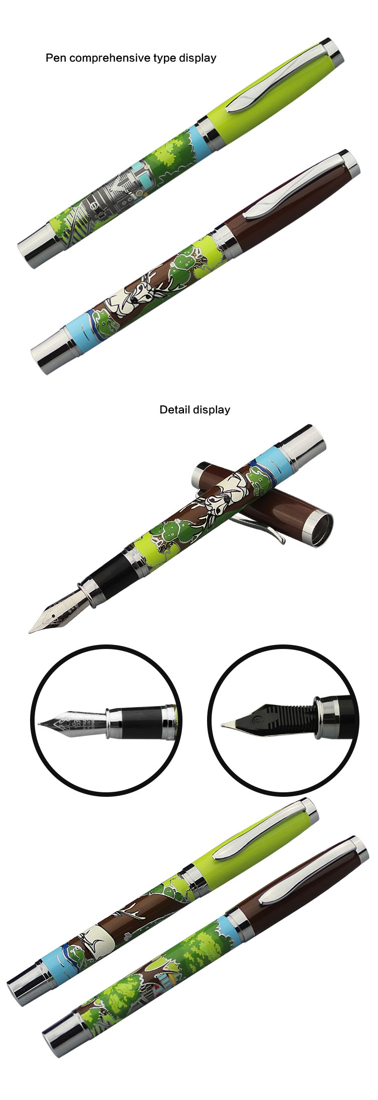 Metal Customized Gifts Pen Engrave Fountain Pen on Sell