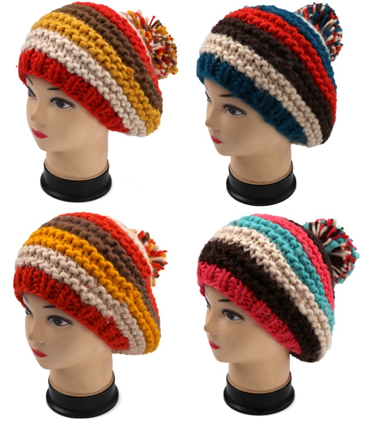 OEM Fashion Design Hand Knit Beret Hat