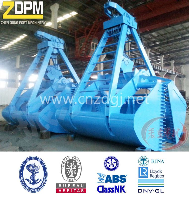 Four Ropes Mechanical Clamshell Leak Proof Grab Bucket Grapple