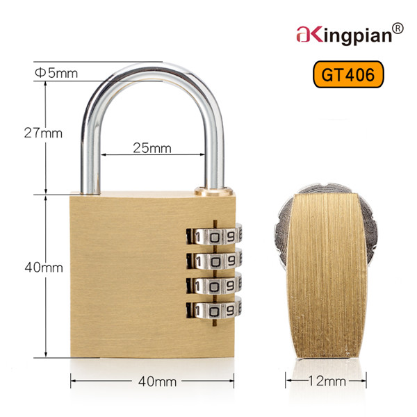 Brass Combination Lock and Code Lock 40mm