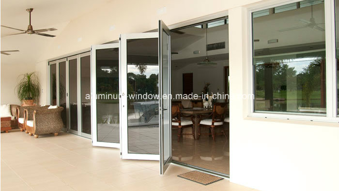 Aluminum Soundproof Bifold Glass Doors (65 series)