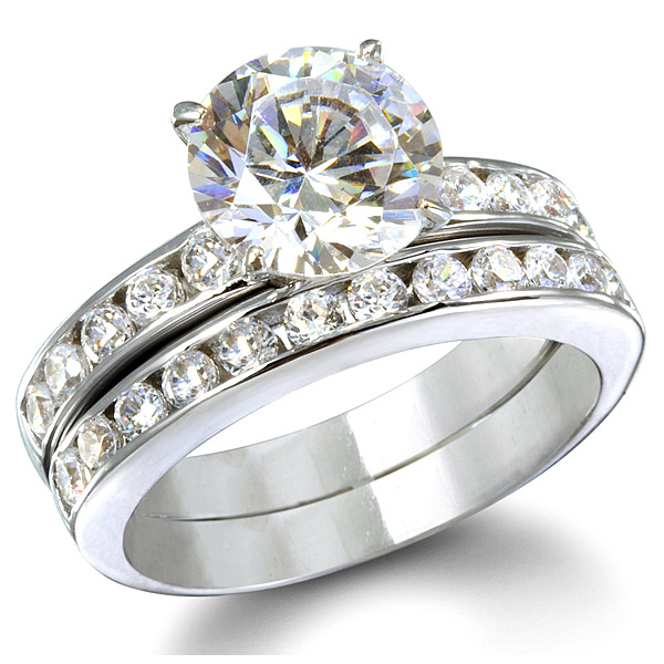 Hot Selling Silver Wedding Ring Sets for Her