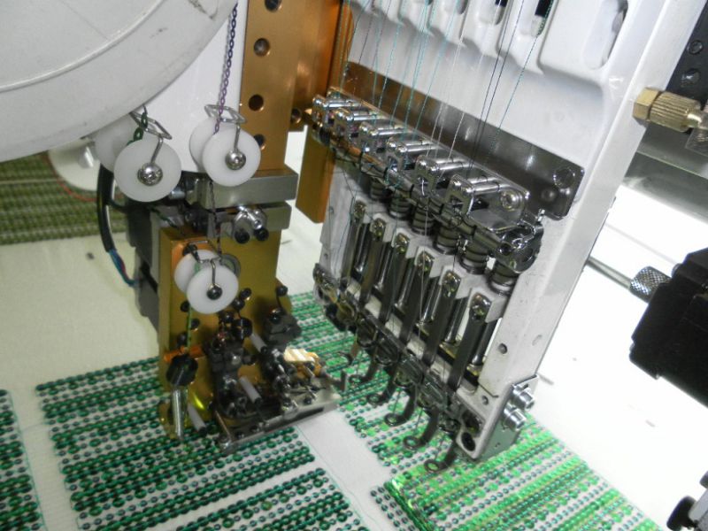 Cording/Coiling Mixed with Flat Embroidery Machine