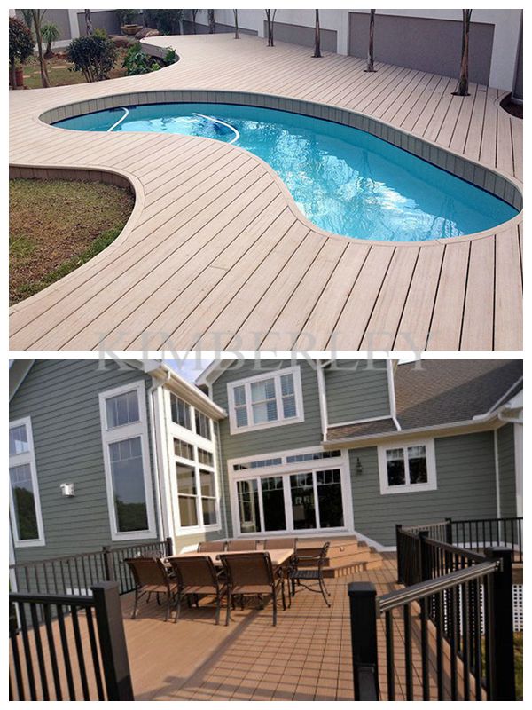 Anti-UV Weather Resisitant High Quality Wood Plastic Composite Decking WPC Flooring