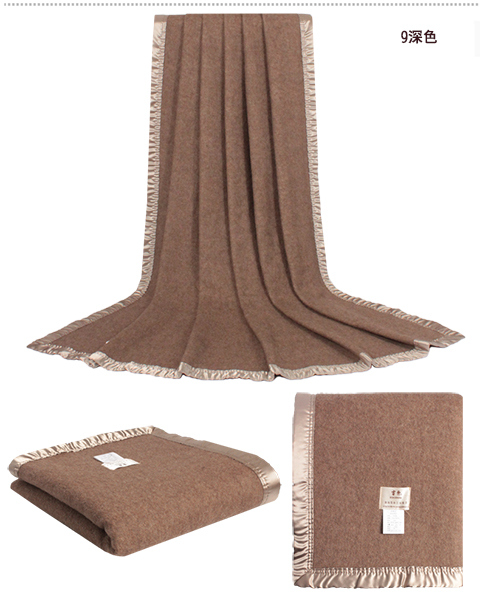 Silk&Wool&Yak Warm Soft Luxury High Quality spring and Autumn Blanket