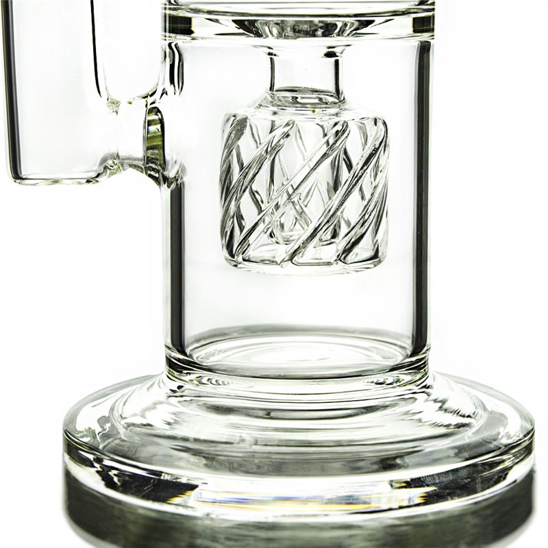 Double Matrix Percolators Hookah Glass Smoking Water Pipes (ES-GB-340)