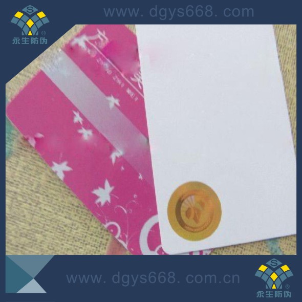 Hot Stamping Hologram Label on PVC Card