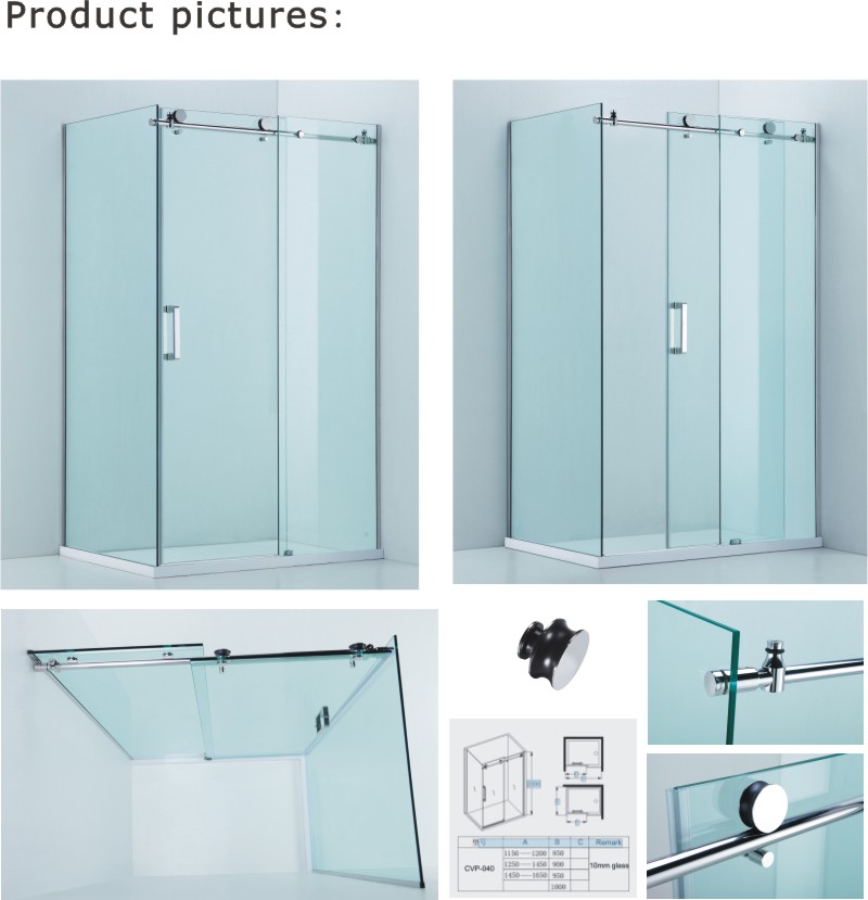 8mm/10mm Glass Thickness Bathroom Ware/Shower Box/Simple Enclosure (Cvp040)